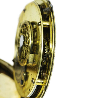 French gold, enamel and split pearl-set verge watch Circa 1790