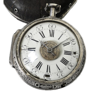 English pair-cased repeating verge with self-strike Circa 1710