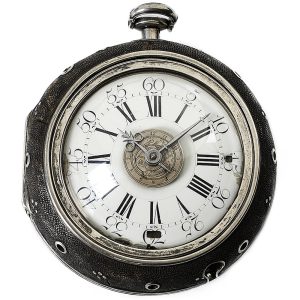 English pair-cased repeating verge with self-strike Circa 1710