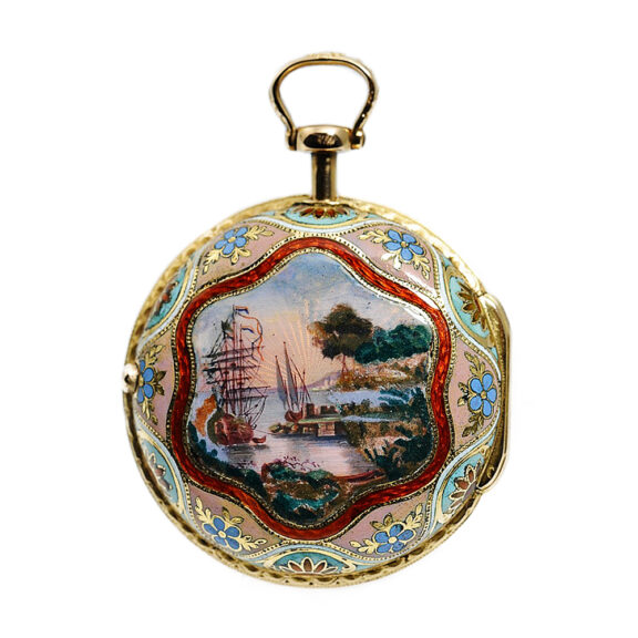 English gold, enamel watch for the Ottoman market Circa 1813 English gold, enamel watch for the Ottoman market Circa 1813