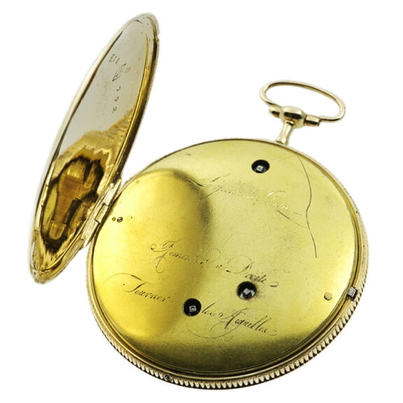 French large cylinder pocket watch with visible balance Circa 1810 French large cylinder pocket watch with visible balance Circa 1810