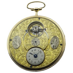 French large cylinder pocket watch with visible balance Circa 1810