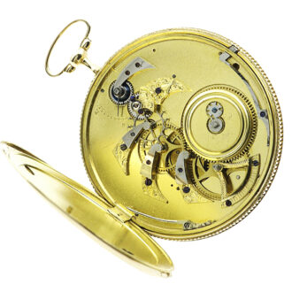 French large cylinder pocket watch with visible balance Circa 1810