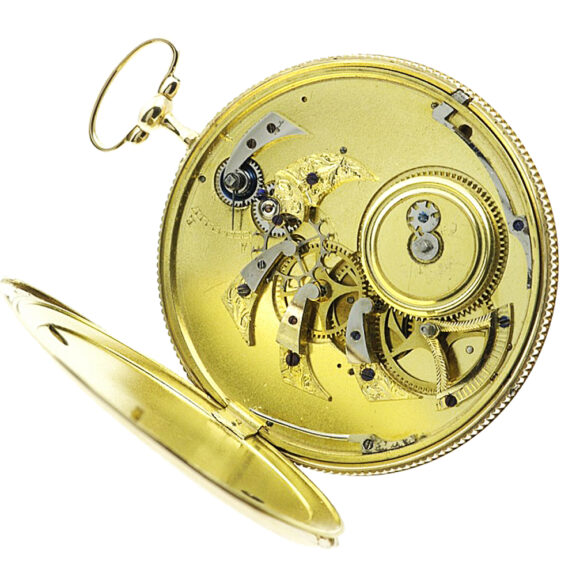 French large cylinder pocket watch with visible balance Circa 1810 French large cylinder pocket watch with visible balance Circa 1810