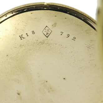 French large cylinder pocket watch with visible balance Circa 1810