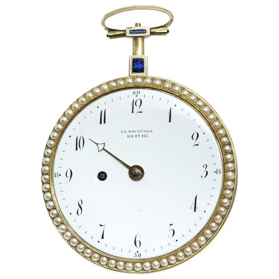 French impressive gold and enamel verge pocket watch Circa 1780 French impressive gold and enamel verge pocket watch Circa 1780