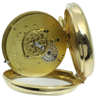 Swiss calendar verge with polychrome enamel dial Circa 1790