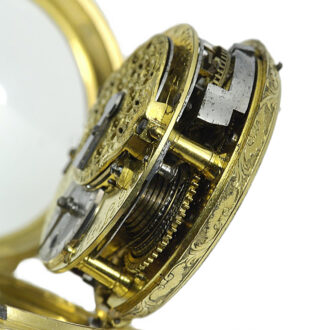 French gold and enamel à toc quarter repeating watch Circa 1750