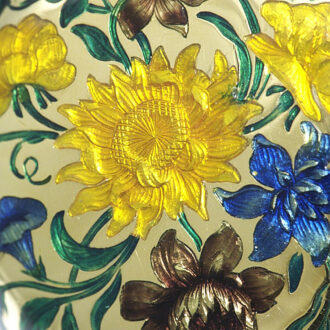 French gold and enamel à toc quarter repeating watch Circa 1750