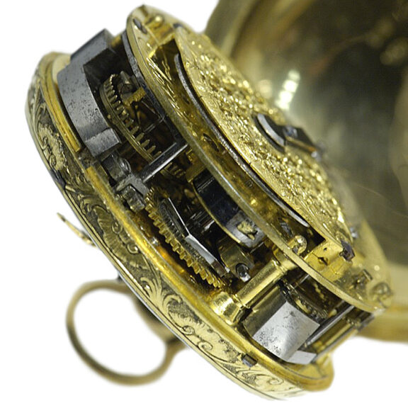 French gold and enamel à toc quarter repeating watch Circa 1750 French gold and enamel à toc quarter repeating watch Circa 1750