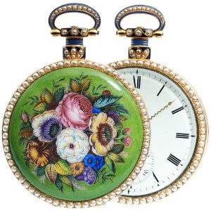 Swiss watch with musical movement and six automatons Circa 1820