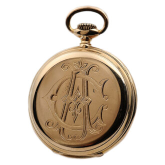 Swiss 18-carat rose gold open faced dress watch Circa 1880