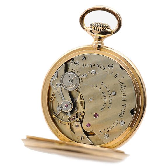 Swiss 18-carat rose gold open faced dress watch Circa 1880 Swiss 18-carat rose gold open faced dress watch Circa 1880