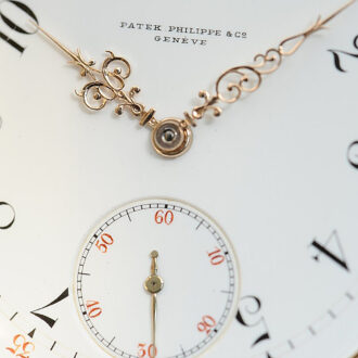 Swiss rose gold minute repeating hunting cased pocket watch Circa 1887