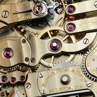 Swiss rose gold minute repeating hunting cased pocket watch Circa 1887