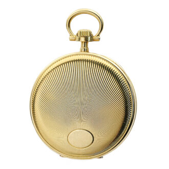 Swiss gold pocket watch with relief engraving silver dial Circa 1910 Swiss gold pocket watch with relief engraving silver dial Circa 1910