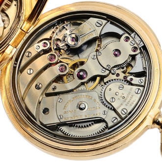 Swiss repeating pocket watch with art nouveau hour markers Circa 1900