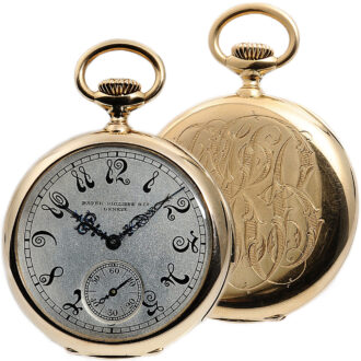 Swiss repeating pocket watch with art nouveau hour markers Circa 1900