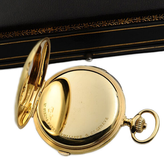 Swiss gold minute repeating chronograph pocket watch Circa 1903 Swiss gold minute repeating chronograph pocket watch Circa 1903