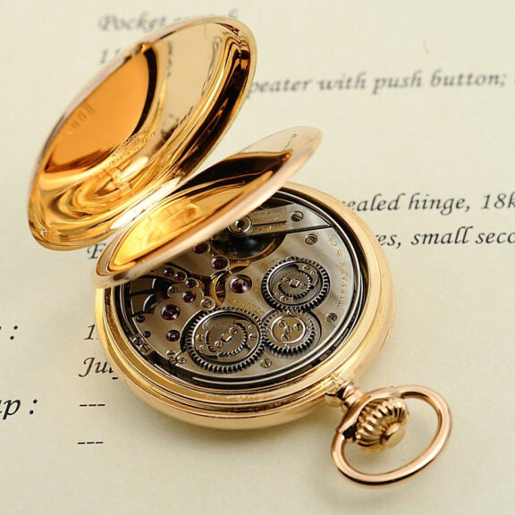 Swiss minute repeating pocket Trip Repeater watch Circa 1900 Swiss minute repeating pocket Trip Repeater watch Circa 1900