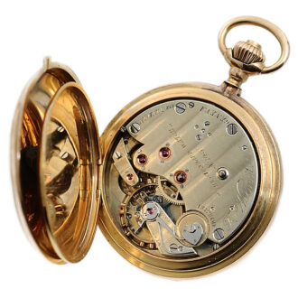 Swiss hunting cased watch with Wilmot's patent Circa 1880