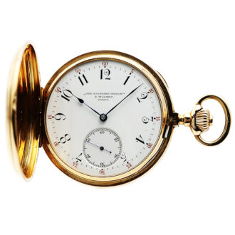 Swiss hunting cased watch with Wilmot's patent Circa 1880