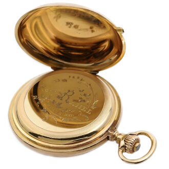 Swiss hunting cased watch with Wilmot's patent Circa 1880