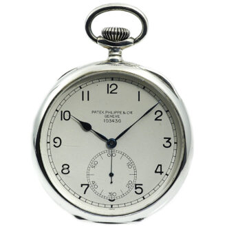 Swiss silver open faced keyless lever deck watch Circa 1920