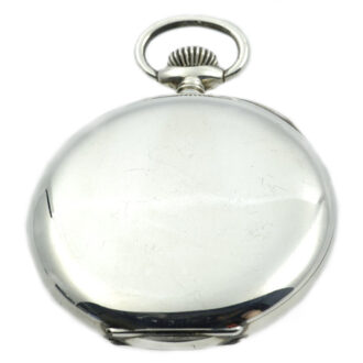 Swiss silver open faced keyless lever deck watch Circa 1920