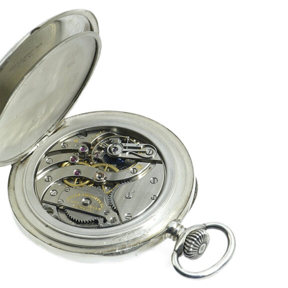 Swiss silver open faced keyless lever deck watch Circa 1920 Swiss silver open faced keyless lever deck watch Circa 1920