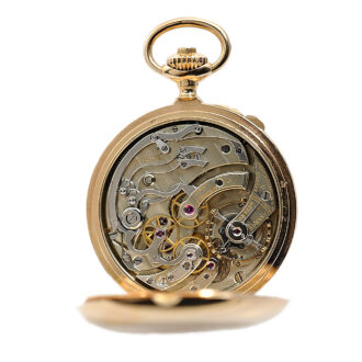 Swiss gold Geneva split seconds chronograph Circa 1893