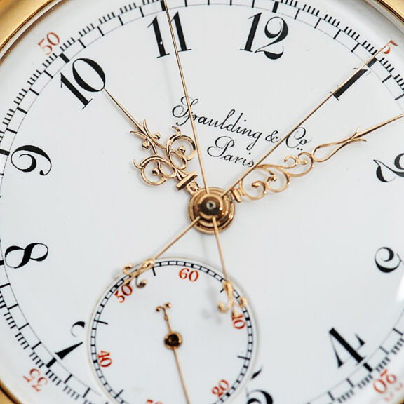 Swiss gold Geneva split seconds chronograph Circa 1893 Swiss gold Geneva split seconds chronograph Circa 1893