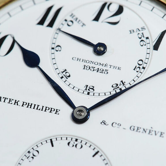 Swiss gold chronometer with power reserve Circa 1925 Swiss gold chronometer with power reserve Circa 1925
