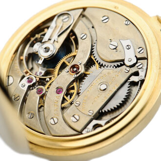 Swiss gold chronometer with power reserve Circa 1925