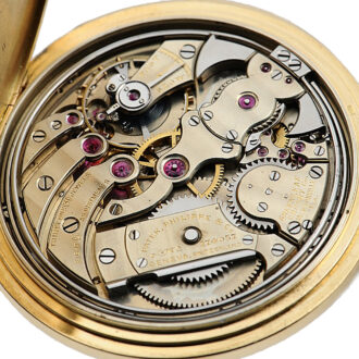 Swiss 18K gold minute repeating pocket watch Circa 1915