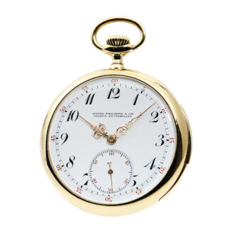 Swiss 18K gold minute repeating pocket watch Circa 1915