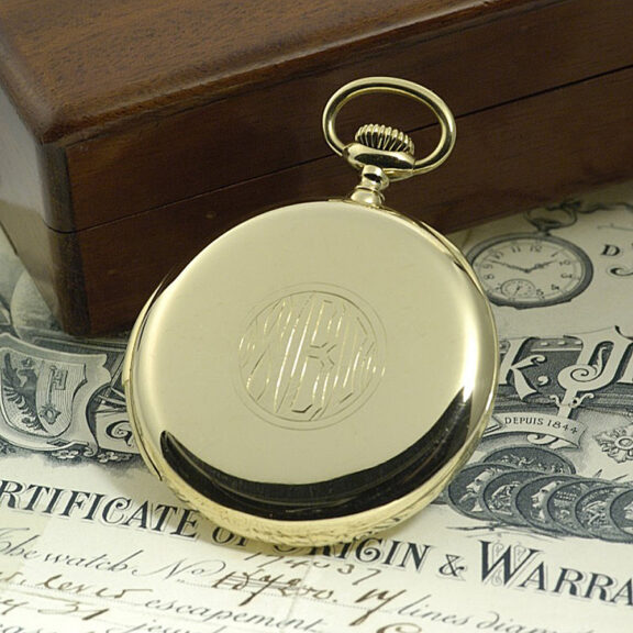 Swiss 18K gold minute repeating pocket watch Circa 1915 Swiss 18K gold minute repeating pocket watch Circa 1915