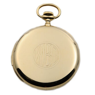 Swiss 18K gold minute repeating pocket watch Circa 1915