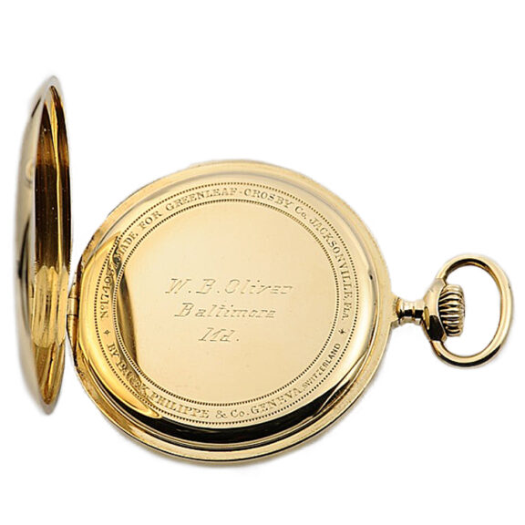 Swiss 18K gold minute repeating pocket watch Circa 1915 Swiss 18K gold minute repeating pocket watch Circa 1915