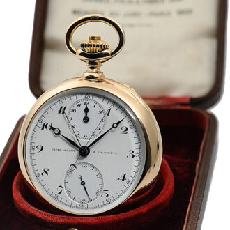 Swiss chronograph with 60 min and 12h registers Circa 1902 Swiss chronograph with 60 min and 12h registers Circa 1902