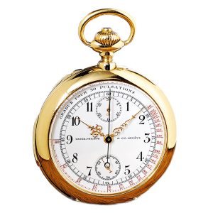Swiss minute repeating doctor's watch with chronograph Circa 1910
