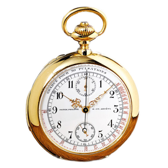 Swiss minute repeating doctor's watch with chronograph Circa 1910