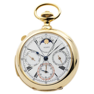 Swiss important astronomical gold pocket watch Circa 1905