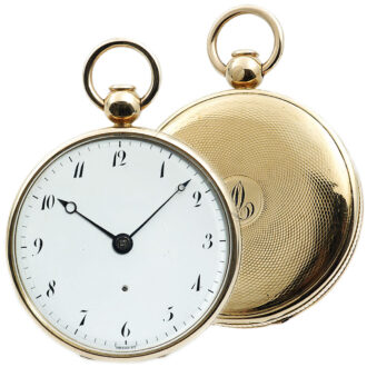 French gold à toc quarter repeating cylinder watch Circa 1807