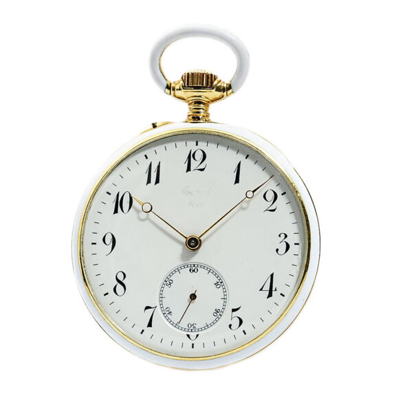 French gold enamel pocket watch in museum quality Circa 1900 French gold enamel pocket watch in museum quality Circa 1900