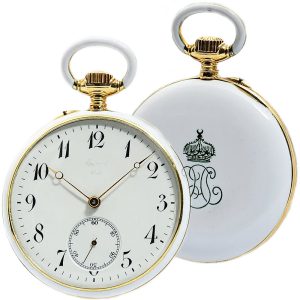 French gold enamel pocket watch in museum quality Circa 1900
