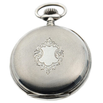 Swiss rare silver lever watch with barometer Circa 1890