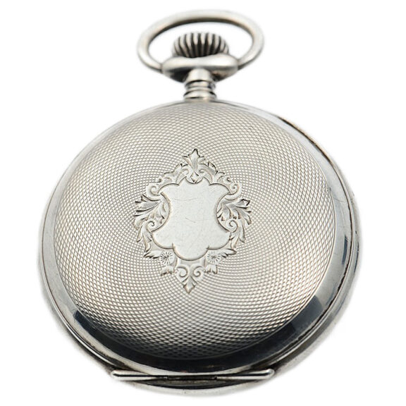 Swiss rare silver lever watch with barometer Circa 1890 Swiss rare silver lever watch with barometer Circa 1890