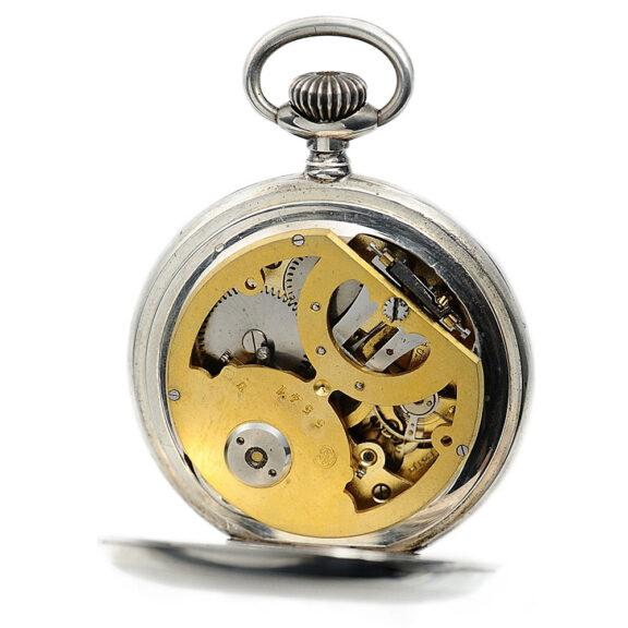 Swiss rare silver lever watch with barometer Circa 1890 Swiss rare silver lever watch with barometer Circa 1890