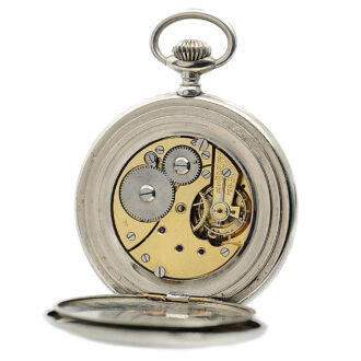 Swiss maritime open faced pocket watch with compass Circa 1920